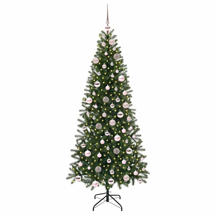 Vidaxx sapin de Noël artificiel avec 300 LED avec standard vert 180 cm PE et PVC
