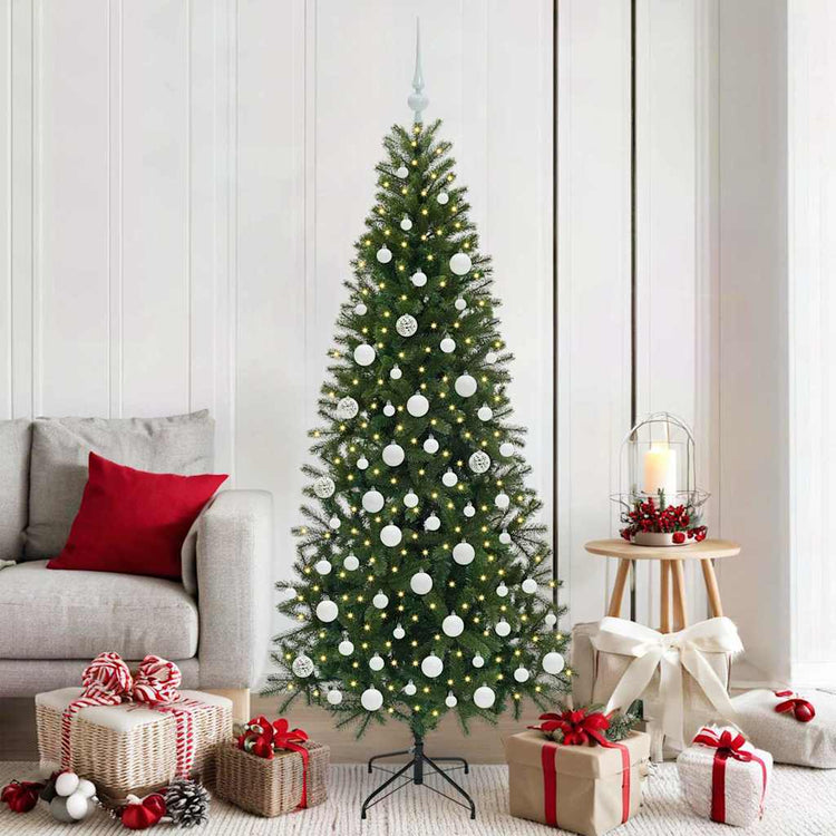 Vidaxx sapin de Noël artificiel avec 300 LED avec standard vert 180 cm PE et PVC