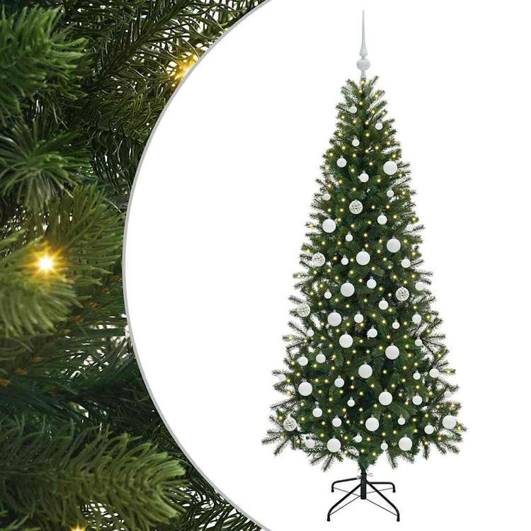 Vidaxx sapin de Noël artificiel avec 300 LED avec standard vert 180 cm PE et PVC