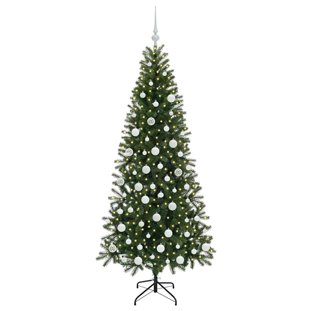 Vidaxx sapin de Noël artificiel avec 300 LED avec standard vert 180 cm PE et PVC