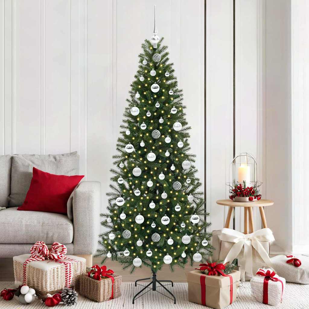 Vidaxx sapin de Noël artificiel avec 300 LED avec standard vert 180 cm PE et PVC