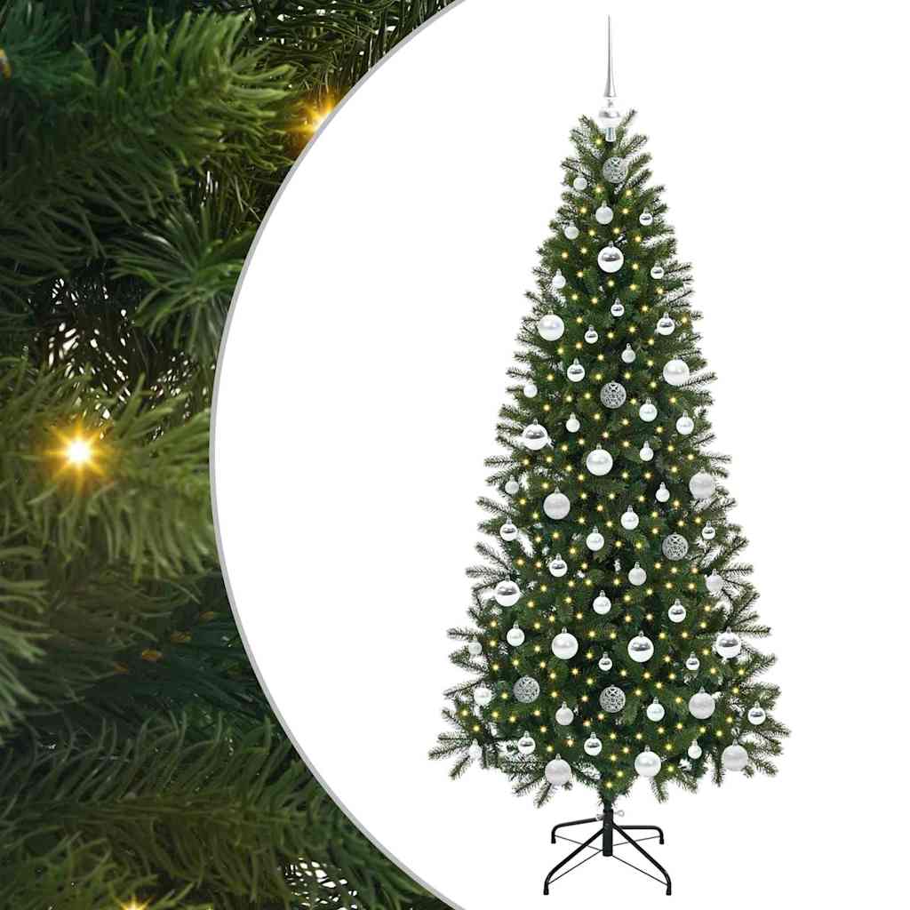 Vidaxx sapin de Noël artificiel avec 300 LED avec standard vert 180 cm PE et PVC