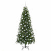Vidaxx sapin de Noël artificiel avec 300 LED avec standard vert 180 cm PE et PVC