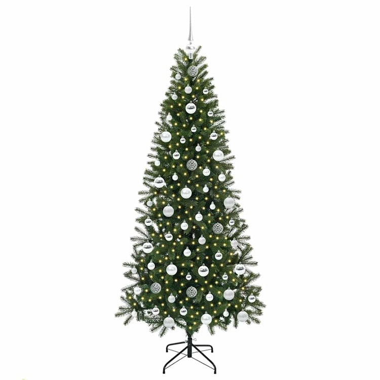 Vidaxx sapin de Noël artificiel avec 300 LED avec standard vert 180 cm PE et PVC