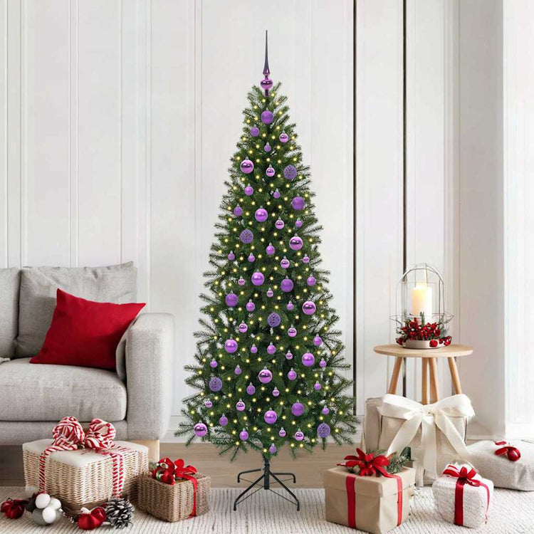 Vidaxx sapin de Noël artificiel avec 300 LED avec standard vert 180 cm PE et PVC