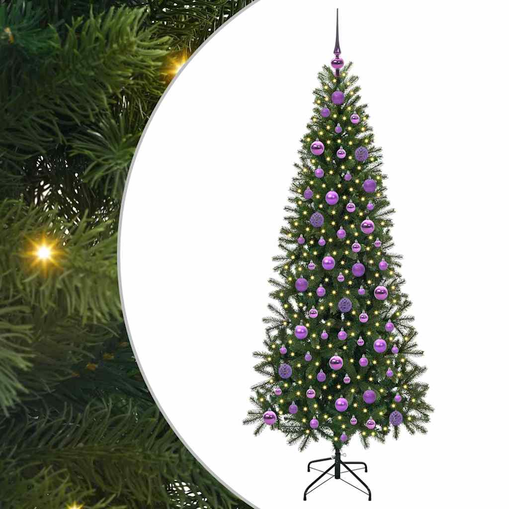 Vidaxx sapin de Noël artificiel avec 300 LED avec standard vert 180 cm PE et PVC