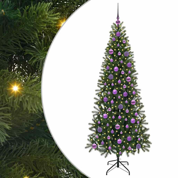 Vidaxx sapin de Noël artificiel avec 300 LED avec standard vert 180 cm PE et PVC