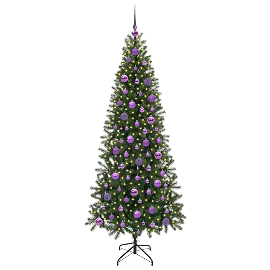 Vidaxx sapin de Noël artificiel avec 300 LED avec standard vert 180 cm PE et PVC