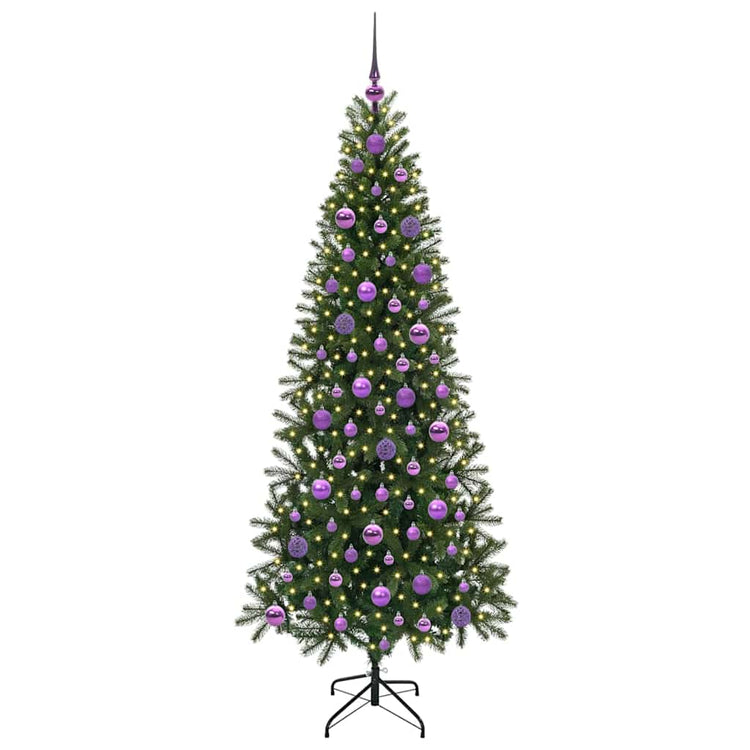 Vidaxx sapin de Noël artificiel avec 300 LED avec standard vert 180 cm PE et PVC