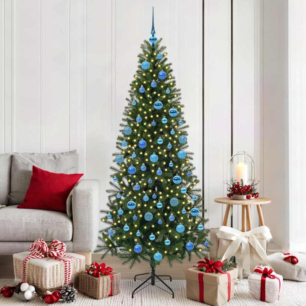 Vidaxx sapin de Noël artificiel avec 300 LED avec standard vert 180 cm PE et PVC