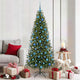 Vidaxx sapin de Noël artificiel avec 300 LED avec standard vert 180 cm PE et PVC