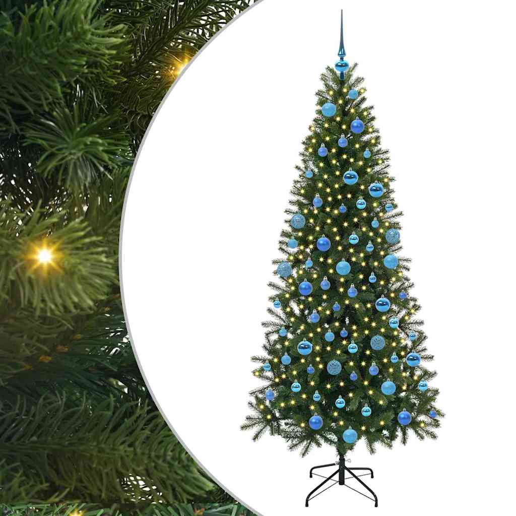 Vidaxx sapin de Noël artificiel avec 300 LED avec standard vert 180 cm PE et PVC