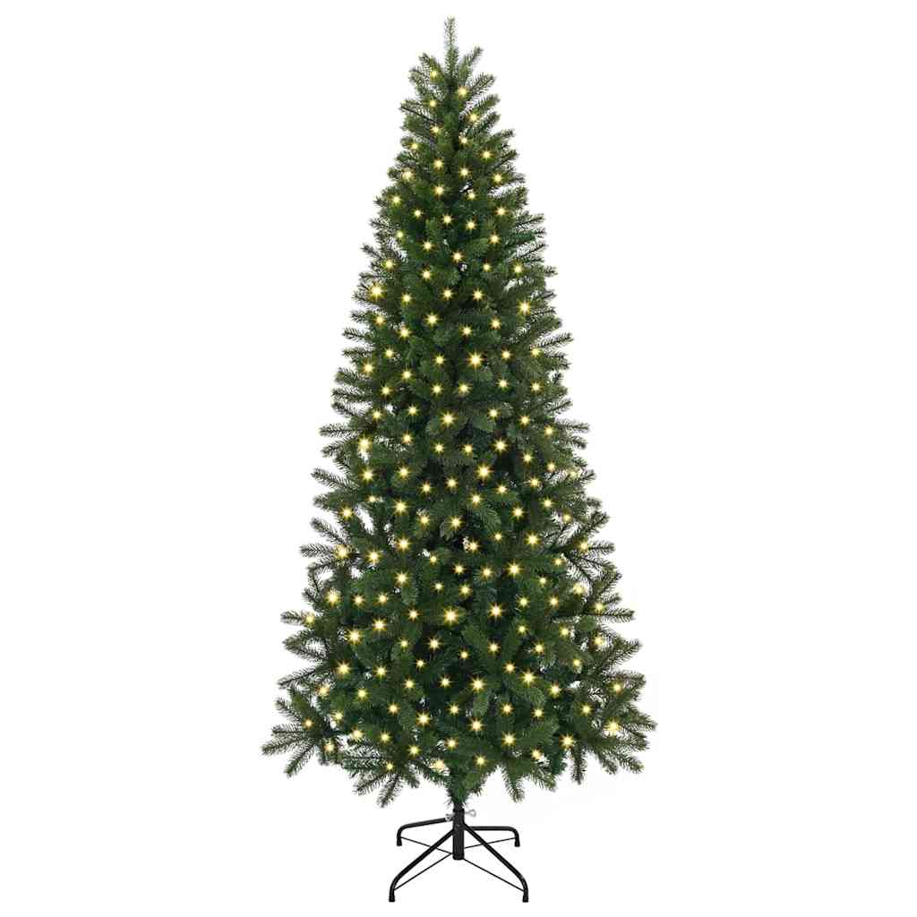 Vidaxx sapin de Noël artificiel avec 300 LED avec standard vert 210 cm PE et PVC