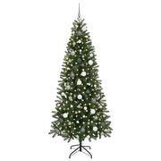 Vidaxx sapin de Noël artificiel avec 300 LED avec standard vert 210 cm PE et PVC - afbeelding 3