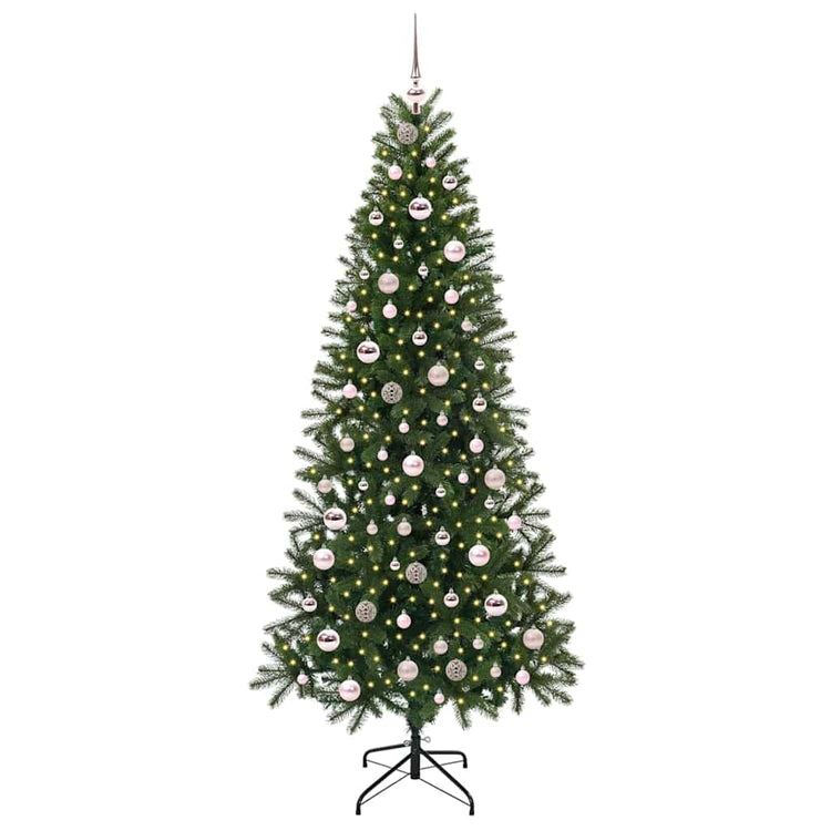 Vidaxx sapin de Noël artificiel avec 300 LED avec standard vert 210 cm PE et PVC