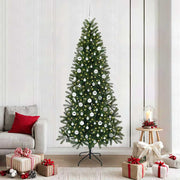 Vidaxx sapin de Noël artificiel avec 300 LED avec standard vert 210 cm PE et PVC - afbeelding 1