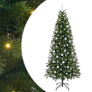 Vidaxx sapin de Noël artificiel avec 300 LED avec standard vert 210 cm PE et PVC - afbeelding 2
