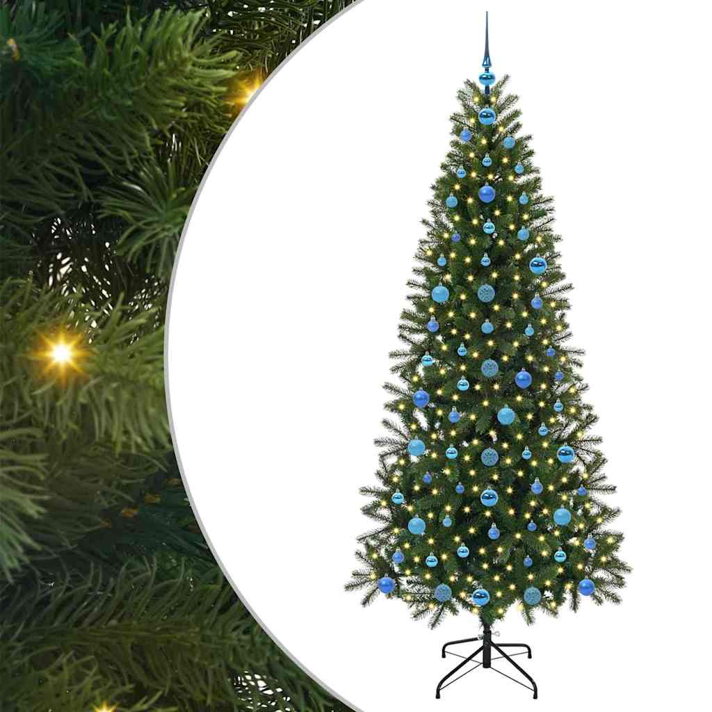 Vidaxx sapin de Noël artificiel avec 300 LED avec standard vert 210 cm PE et PVC