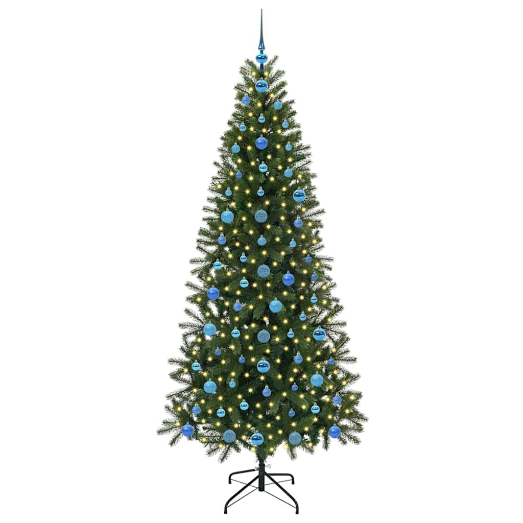 Vidaxx sapin de Noël artificiel avec 300 LED avec standard vert 210 cm PE et PVC