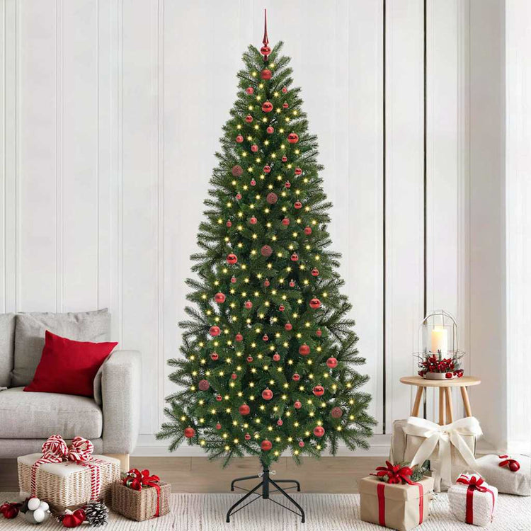 Vidaxx sapin de Noël artificiel avec 300 LED avec standard vert 240 cm PE et PVC