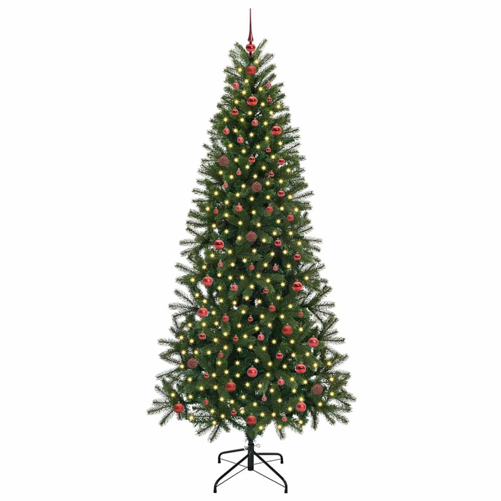 Vidaxx sapin de Noël artificiel avec 300 LED avec standard vert 240 cm PE et PVC