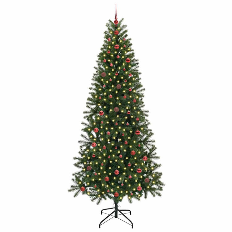 Vidaxx sapin de Noël artificiel avec 300 LED avec standard vert 240 cm PE et PVC