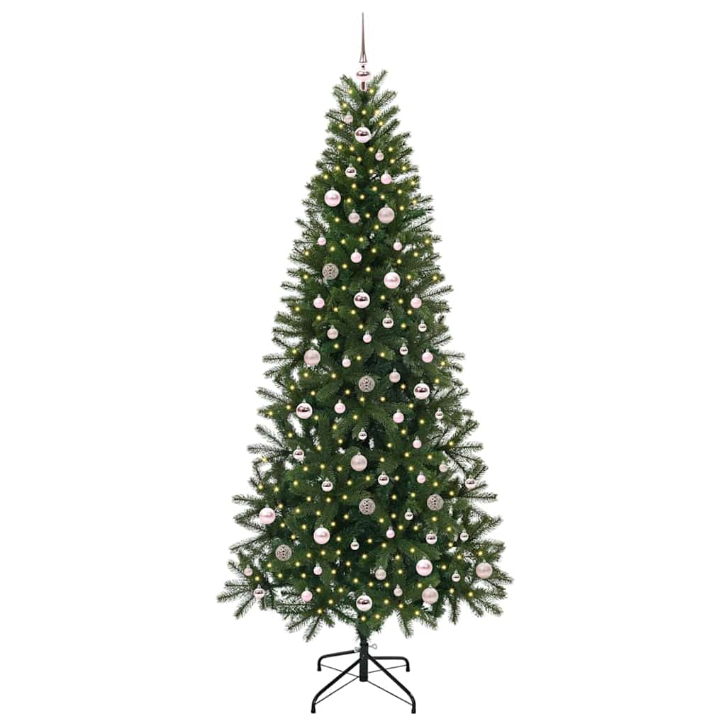 Vidaxx sapin de Noël artificiel avec 300 LED avec standard vert 240 cm PE et PVC