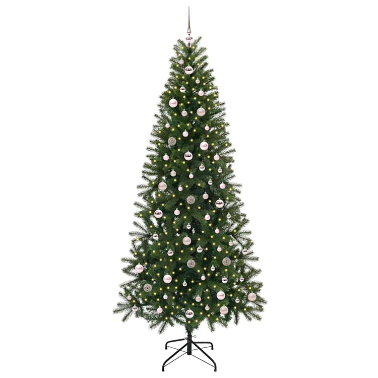 Vidaxx sapin de Noël artificiel avec 300 LED avec standard vert 240 cm PE et PVC