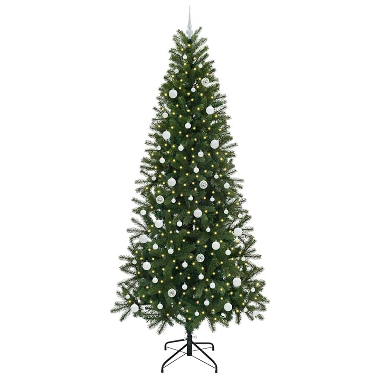 Vidaxx sapin de Noël artificiel avec 300 LED avec standard vert 240 cm PE et PVC