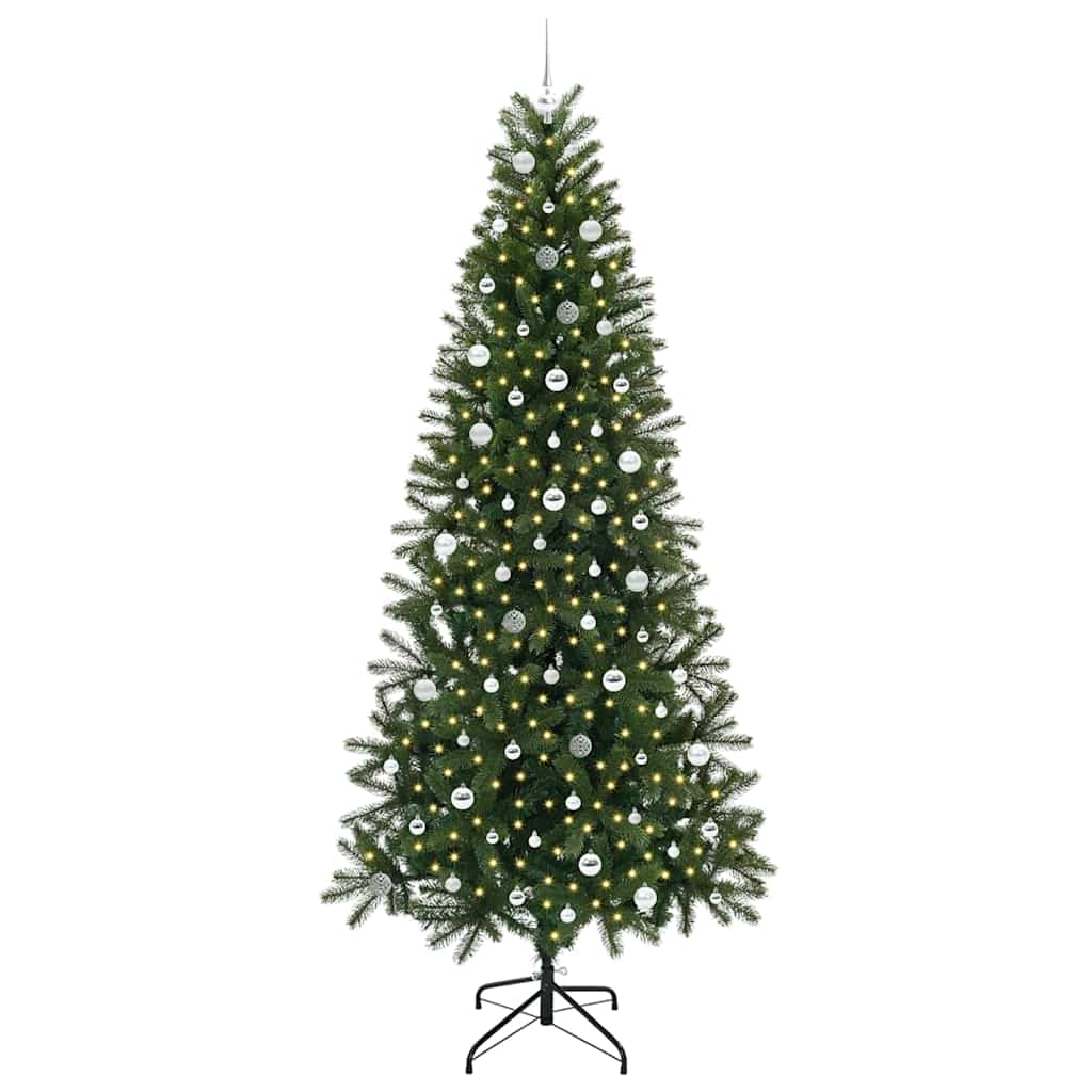 Vidaxx sapin de Noël artificiel avec 300 LED avec standard vert 240 cm PE et PVC