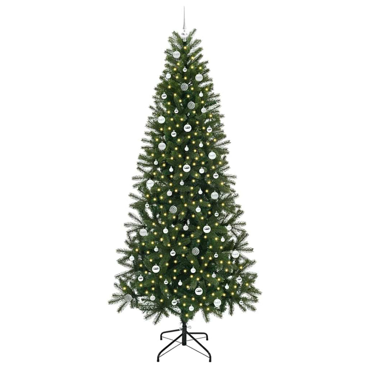 Vidaxx sapin de Noël artificiel avec 300 LED avec standard vert 240 cm PE et PVC