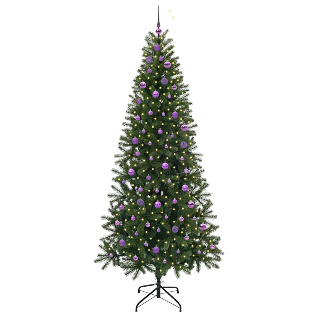 Vidaxx sapin de Noël artificiel avec 300 LED avec standard vert 240 cm PE et PVC