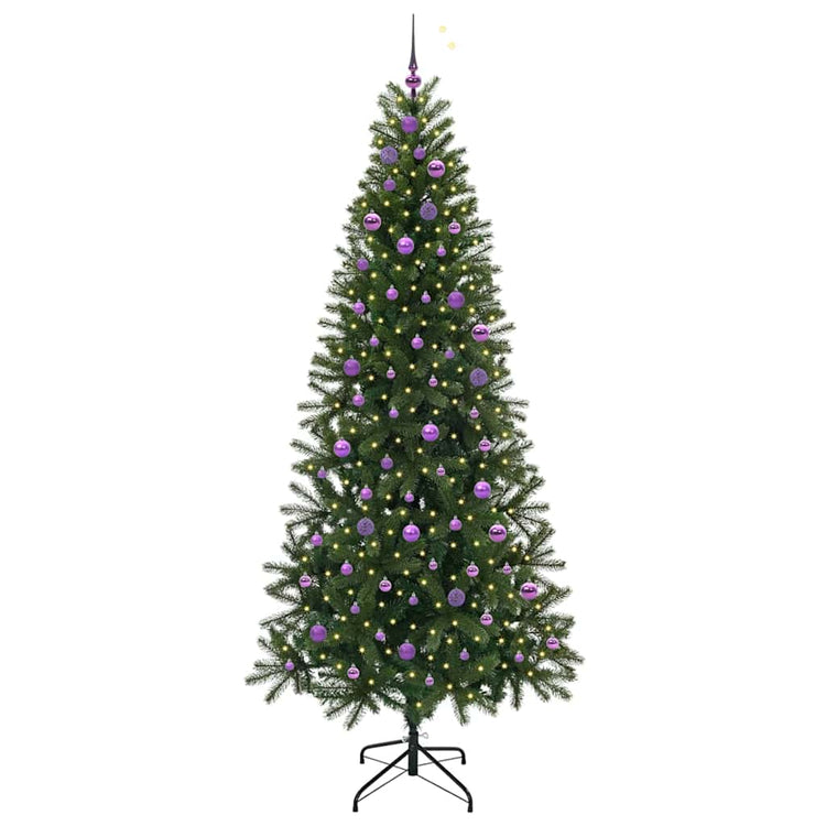 Vidaxx sapin de Noël artificiel avec 300 LED avec standard vert 240 cm PE et PVC