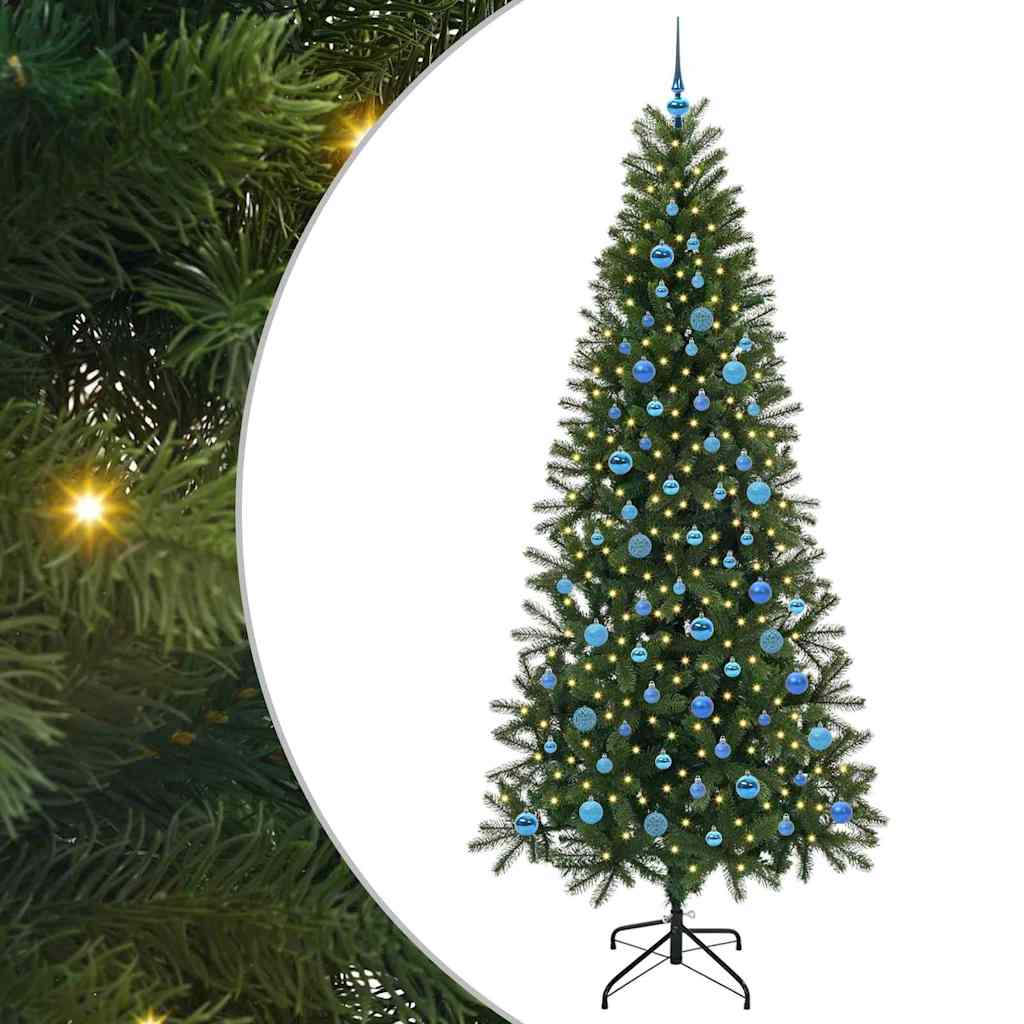 Vidaxx sapin de Noël artificiel avec 300 LED avec standard vert 240 cm PE et PVC