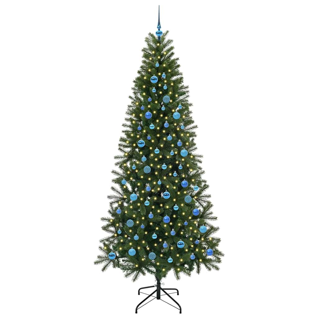 Vidaxx sapin de Noël artificiel avec 300 LED avec standard vert 240 cm PE et PVC