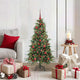 Vidaxx sapin de Noël artificiel pliable vert 120 cm PE et PVC
