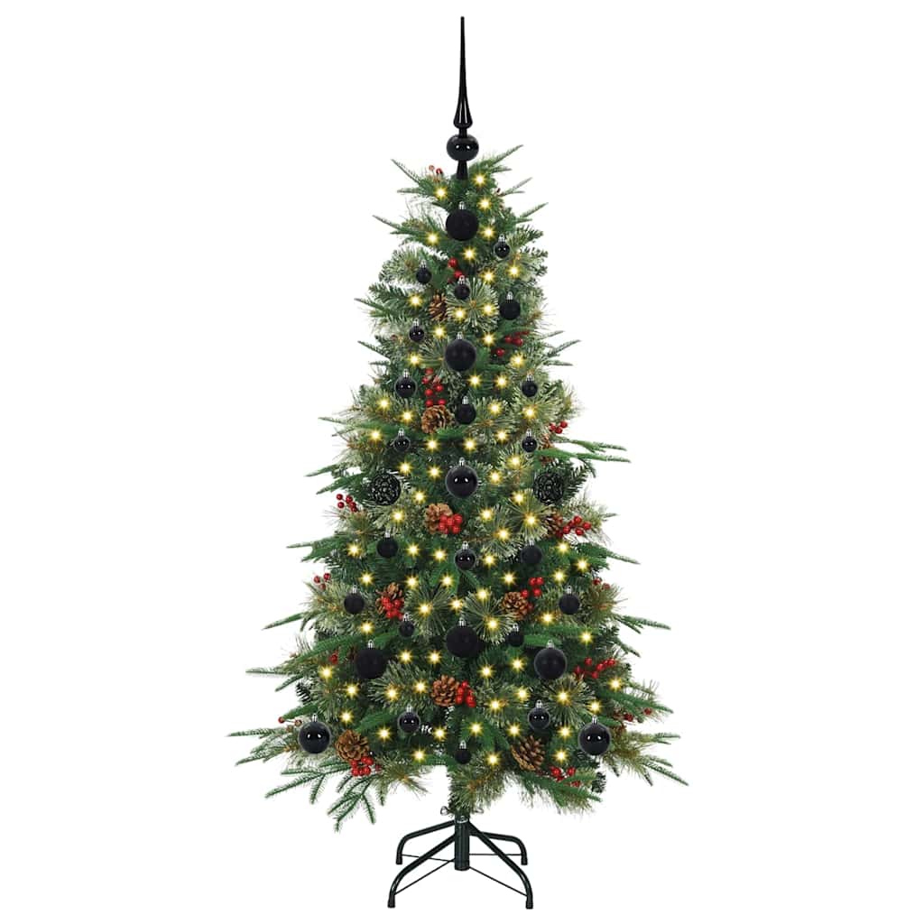 Vidaxx sapin de Noël artificiel pliable vert 120 cm PE et PVC