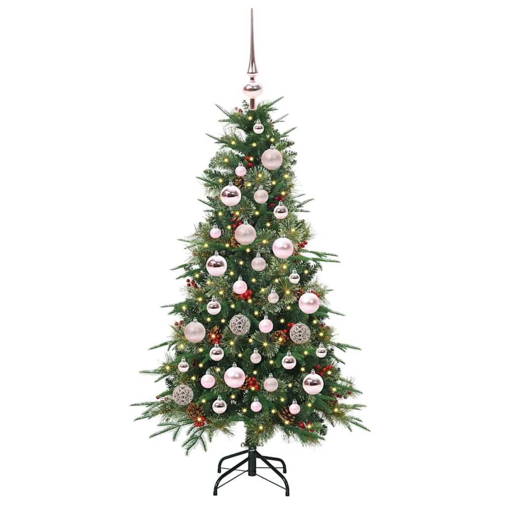 Vidaxx sapin de Noël artificiel pliable vert 120 cm PE et PVC