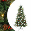 Vidaxx sapin de Noël artificiel pliable vert 120 cm PE et PVC