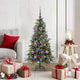 Vidaxx sapin de Noël artificiel pliable vert 120 cm PE et PVC