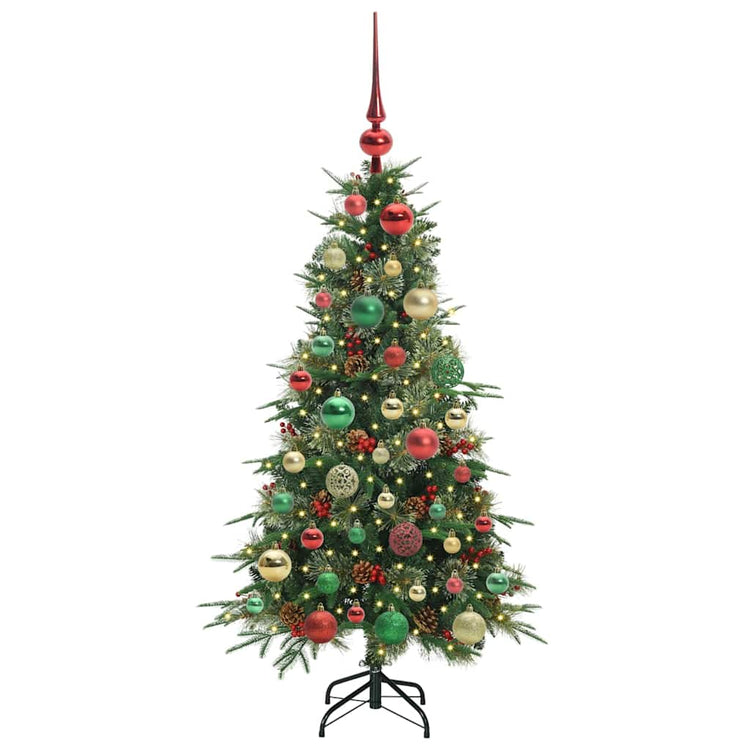 Vidaxx sapin de Noël artificiel pliable vert 120 cm PE et PVC