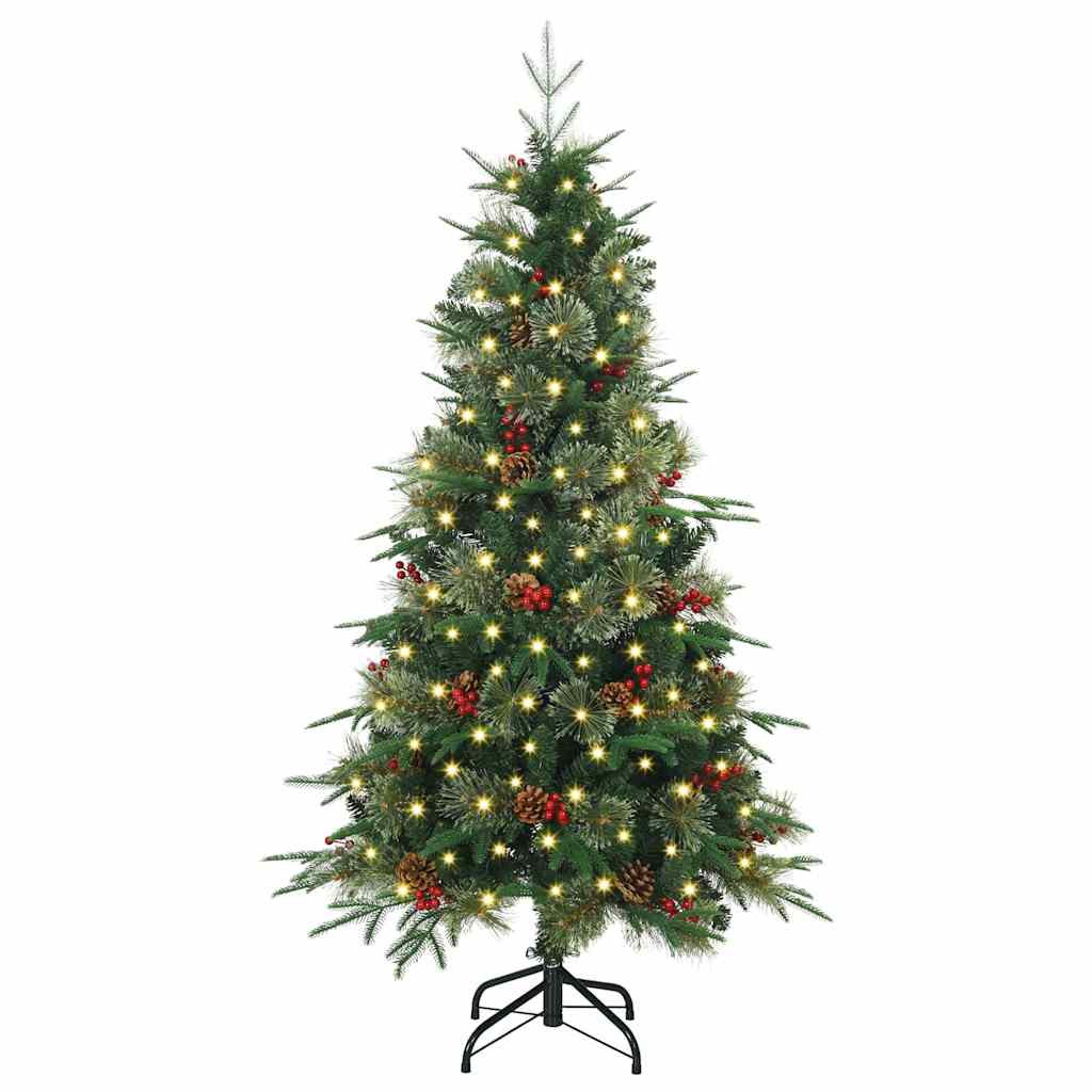 Vidaxx sapin de Noël artificiel pliant vert 150 cm PE et PVC