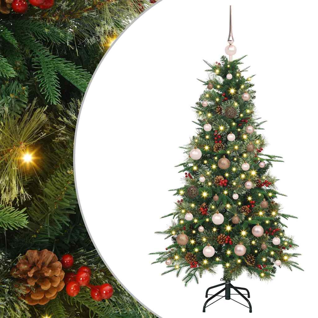 Vidaxx sapin de Noël artificiel pliant vert 150 cm PE et PVC