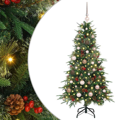 Vidaxx sapin de Noël artificiel pliant vert 150 cm PE et PVC