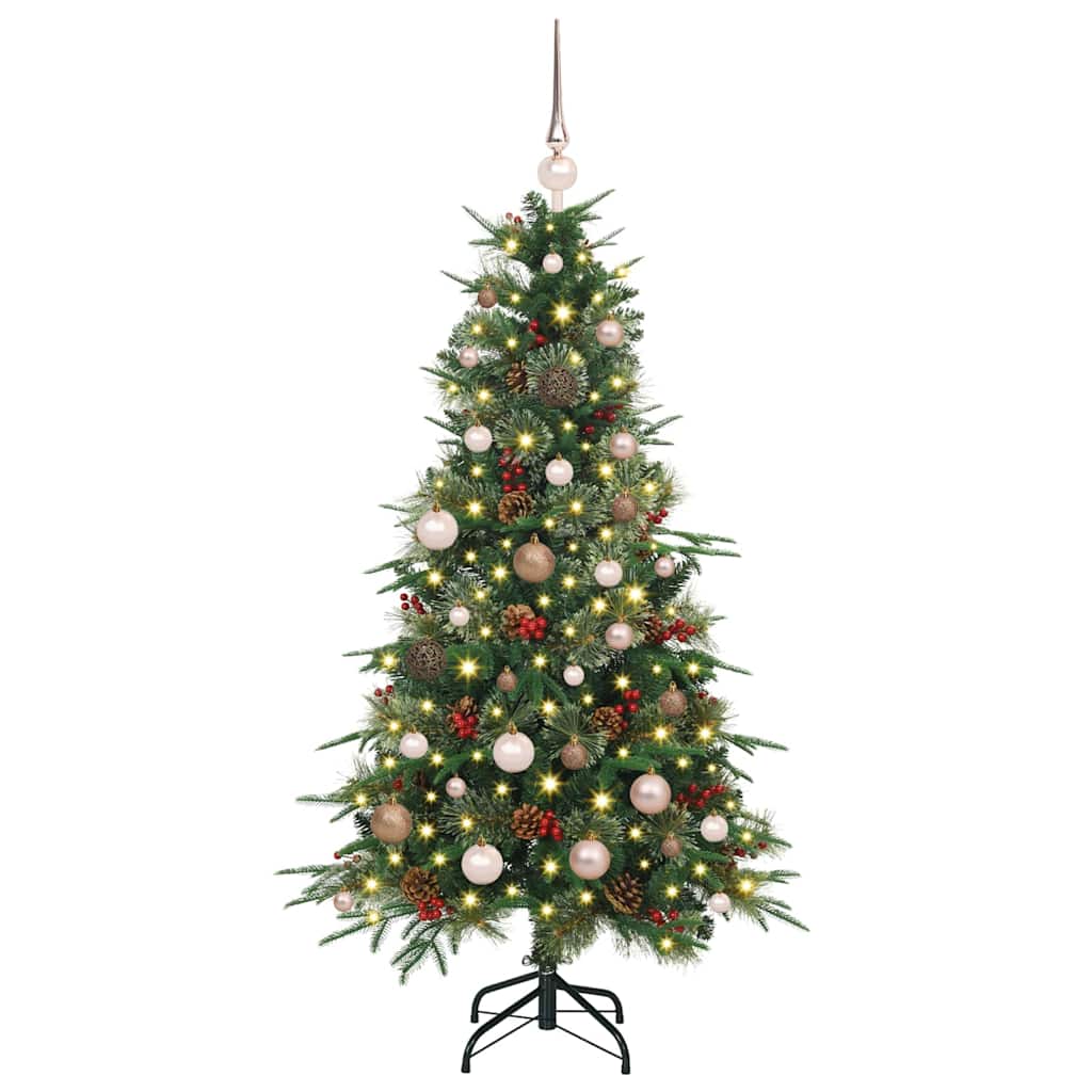 Vidaxx sapin de Noël artificiel pliant vert 150 cm PE et PVC
