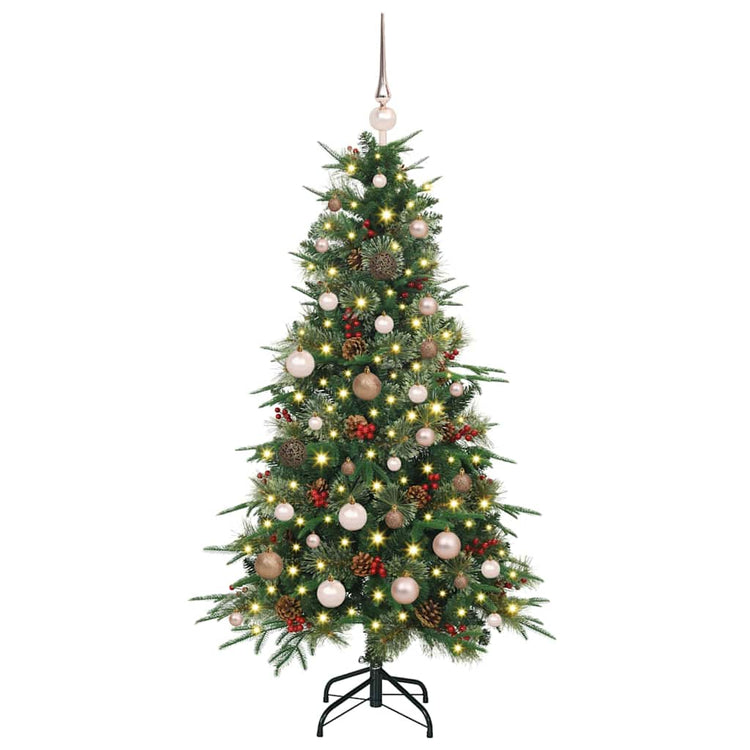 Vidaxx sapin de Noël artificiel pliant vert 150 cm PE et PVC