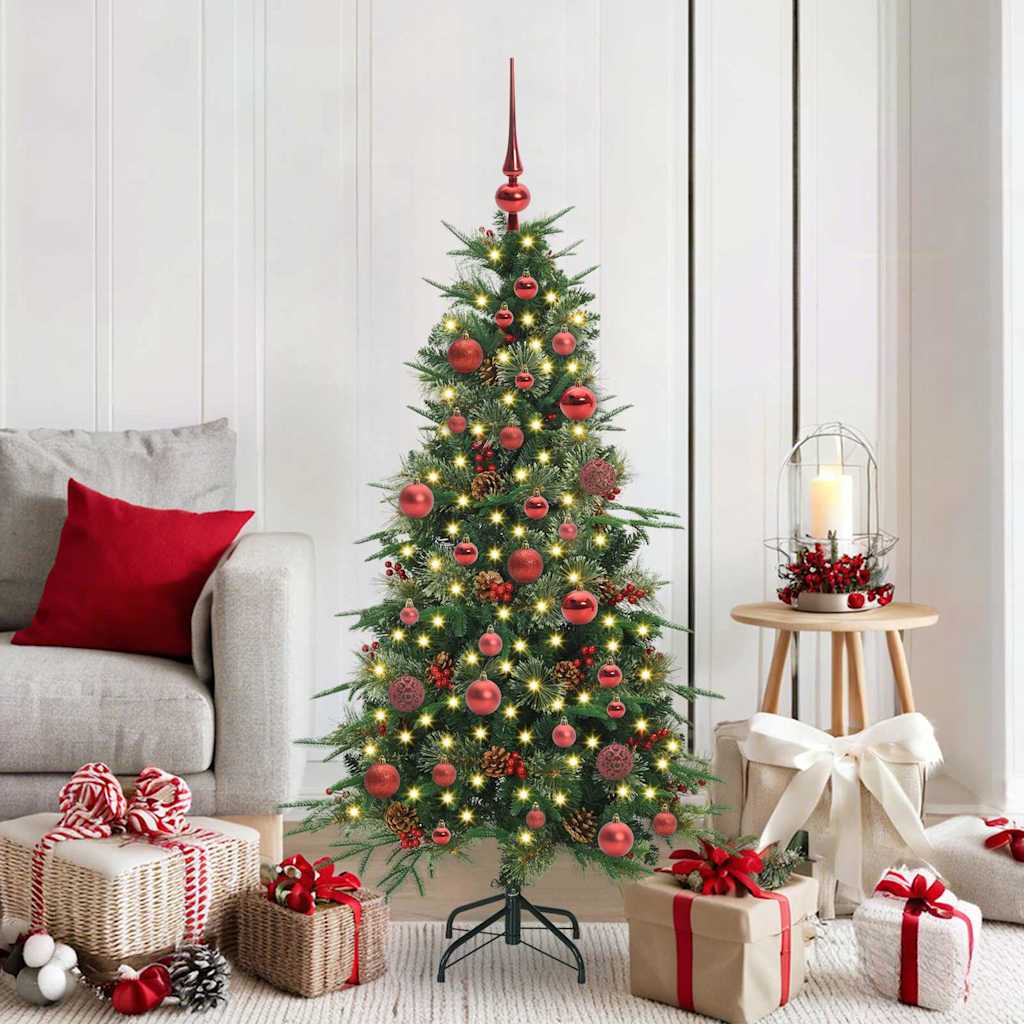Vidaxx sapin de Noël artificiel pliant vert 150 cm PE et PVC