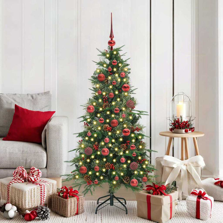 Vidaxx sapin de Noël artificiel pliant vert 150 cm PE et PVC