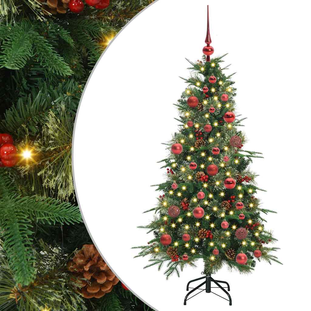 Vidaxx sapin de Noël artificiel pliant vert 150 cm PE et PVC