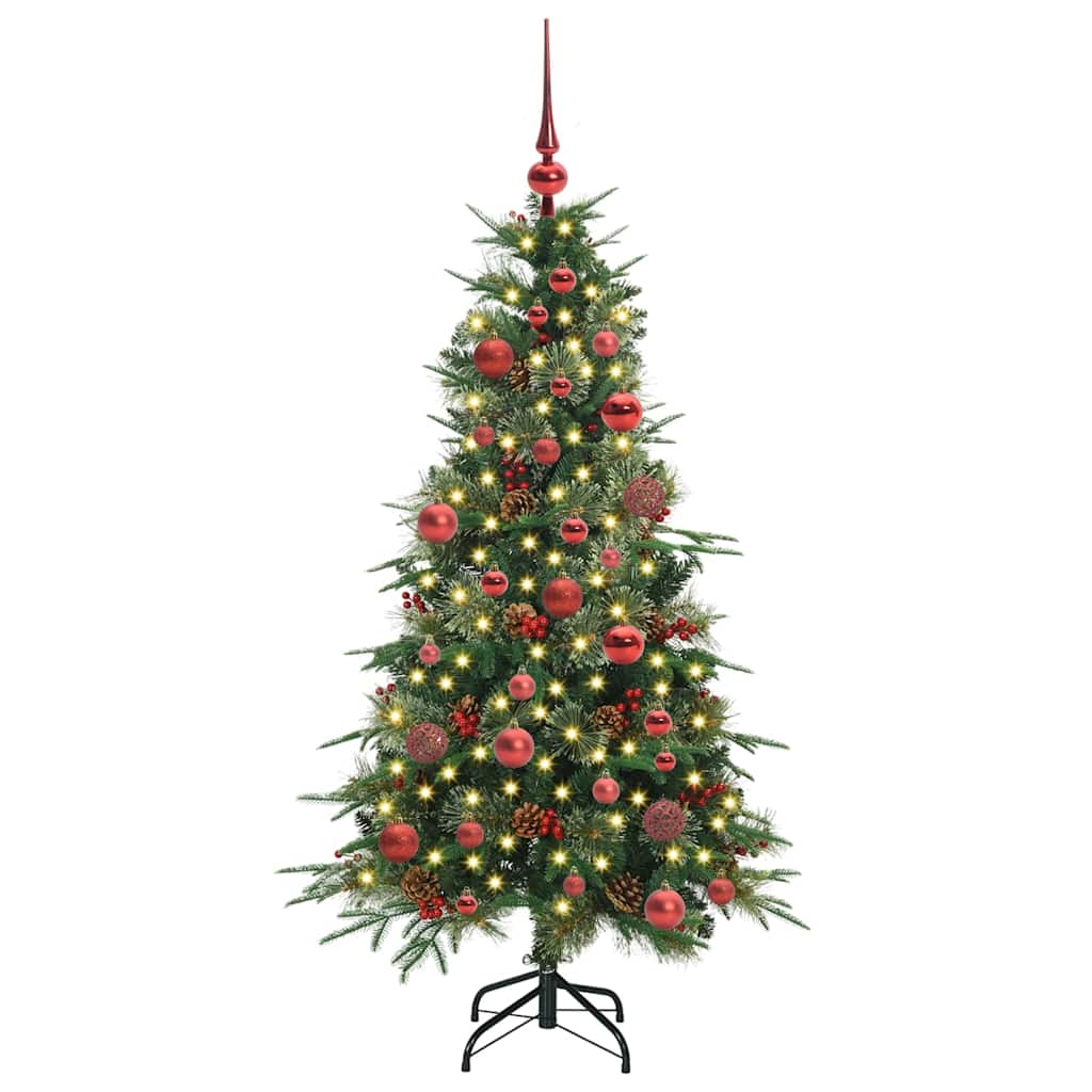 Vidaxx sapin de Noël artificiel pliant vert 150 cm PE et PVC